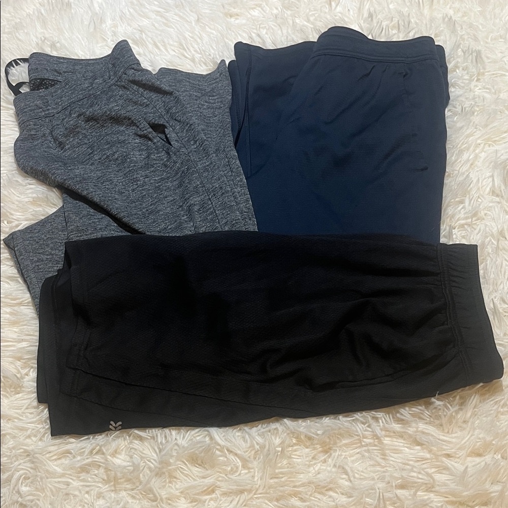 K56 All In Motion Bundle Set of Two pants and One Short- Black, Gray, and Navy